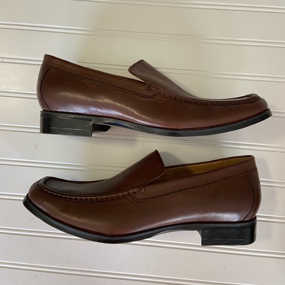 Abeo New Mens Size 11.5 Brown Leather Slip On Shoes - Picture 6 of 8